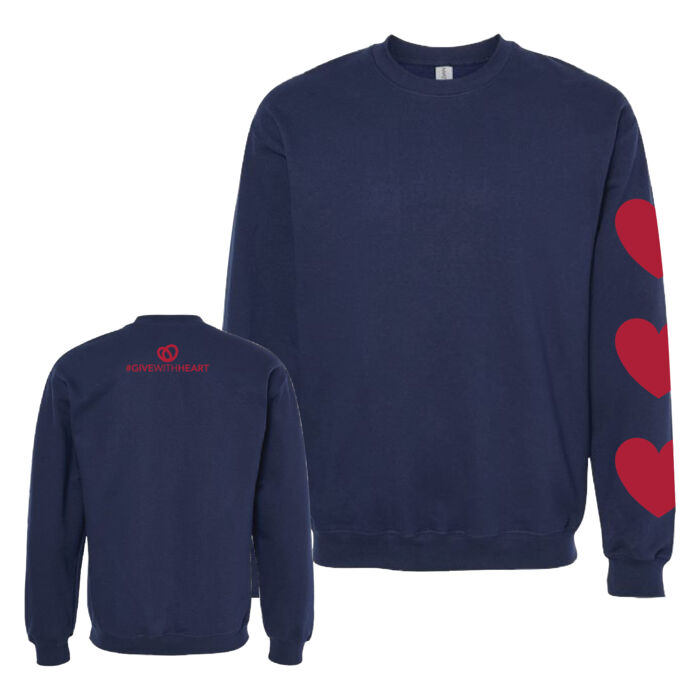 Gildan Unisex Heart Month 2026 Printed Softstyle Crewneck Thumbnail